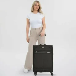 American Tourister Deep Dive 4 Rollen Trolley 67 cm mit Dehnfalte black-grey