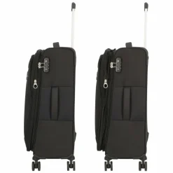 American Tourister Deep Dive 4 Rollen Trolley 67 cm mit Dehnfalte black-grey