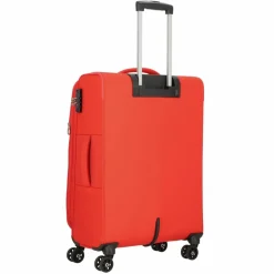 Best American Tourister Deep Dive 4 Rollen Kofferset 3-teilig mit Dehnfalte red-grey