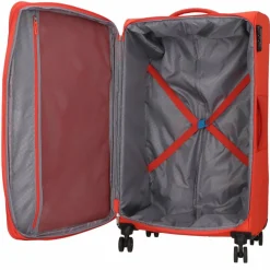 American Tourister Weichgepäck|4-Rollen Koffer<Fun Cruise 4 Rollen Trolley 77 cm red blue