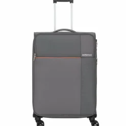 American Tourister Weichgepäck|4-Rollen Koffer<Fun Cruise 4 Rollen Trolley 68 cm grey orange