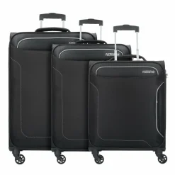 Best American Tourister Holiday Heat 4 Rollen Kofferset 3-teilig black