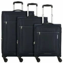 Sale American Tourister Rampup 4 Rollen Kofferset 3-teilig navy