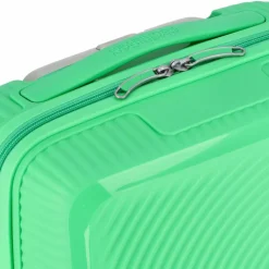 American Tourister Kinder Koffer<Soundbox Mini 4 Rollen Kindertrolley 47 cm bright green