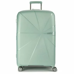 American Tourister 4-Rollen Koffer|Hartgepäck<Starvibe 4 Rollen Trolley 77 cm mit Dehnfalte metallic surf blue