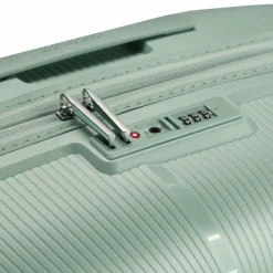 American Tourister 4-Rollen Koffer|Hartgepäck<Starvibe 4 Rollen Trolley 77 cm mit Dehnfalte metallic surf blue