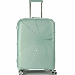 Hot American Tourister Starvibe 4 Rollen Trolley 67 cm mit Dehnfalte metallic surf blue