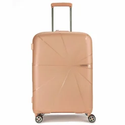 American Tourister Hartgepäck|4-Rollen Koffer<Starvibe 4 Rollen Trolley 67 cm mit Dehnfalte metallic peach