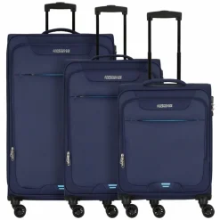 American Tourister Street Roll 4 Rollen Kofferset 3-teilig mit Dehnfalte