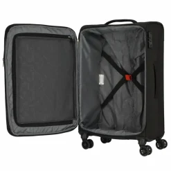 Sale American Tourister Street Roll 4 Rollen Kofferset 3-teilig mit Dehnfalte black