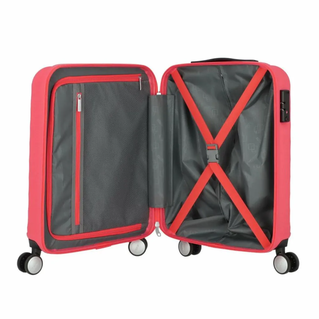 New American Tourister Summer Square 4 Rollen Kabinentrolley 55 cm deep sea coral