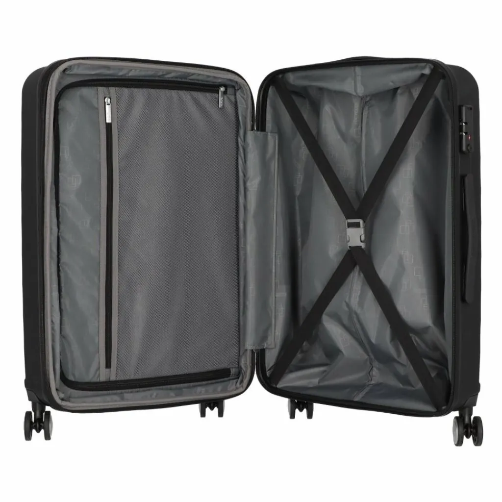 Outlet American Tourister Summer Square 4 Rollen Trolley 67 cm mit Dehnfalte black