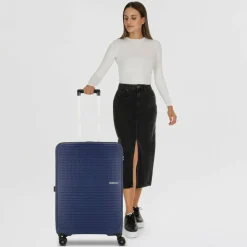 Sale American Tourister Summer Hit 4 Rollen Trolley 67 cm navy