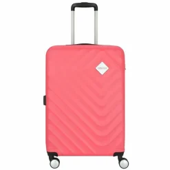 American Tourister Hartgepäck|4-Rollen Koffer<Summer Square 4 Rollen Trolley 67 cm mit Dehnfalte deep sea coral