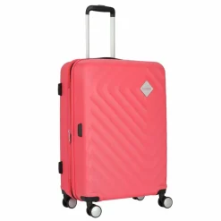 American Tourister Hartgepäck|4-Rollen Koffer<Summer Square 4 Rollen Trolley 67 cm mit Dehnfalte deep sea coral