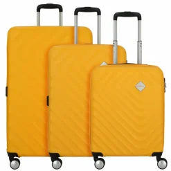 American Tourister Summer Square 4 Rollen Kofferset 3-teilig mit Dehnfalte