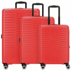 American Tourister Koffersets Als Hartgepäck|Koffersets 3-Teilig<Sunset Hills 4 Rollen Kofferset 3-teilig apple red