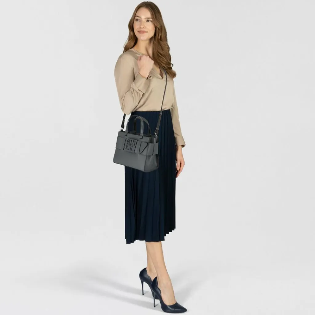 Armani Exchange Henkeltaschen<Handtasche 24 cm chill steel