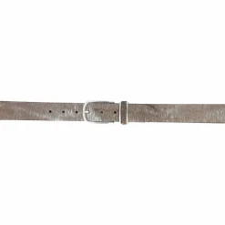 Hot b.belt Fashion Basics Cuno Gürtel Leder silbermetallic