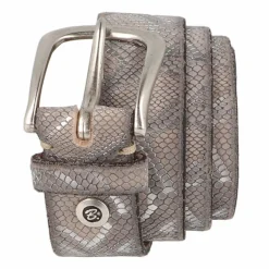 b.belt Damengürtel<Gürtel Leder grau
