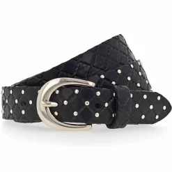 b.belt Damengürtel<Lilou Nietengürtel Leder schwarz