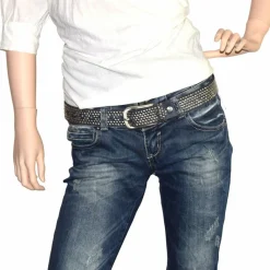 Damen b.belt Nietengürtel Leder