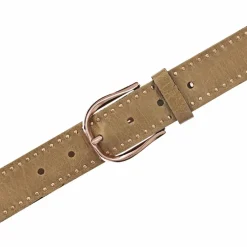 Outlet b.belt Nietengürtel Leder camel