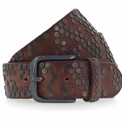 b.belt Damengürtel<Nietengürtel Leder braun