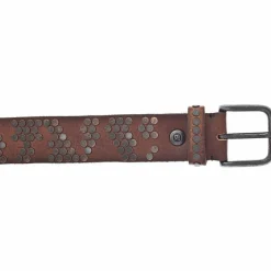 b.belt Damengürtel<Nietengürtel Leder braun