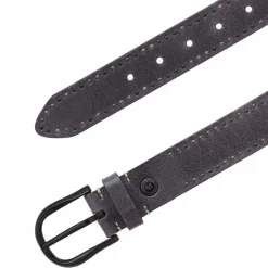b.belt Damengürtel<Nietengürtel Leder anthrazit
