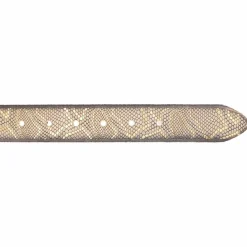 b.belt Damengürtel<Sabia Gürtel Leder vanille/gold metallic