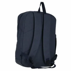 Best Bench Classic Daypack 42 cm Laptopfach dunkelblau weiß
