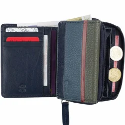 Online Bench Geldbörse RFID Leder 10 cm dunkelblau