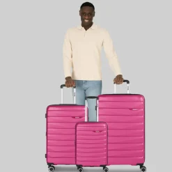 Bench Koffersets Als Hartgepäck|Koffersets 3-Teilig<Paris 4 Rollen Kofferset 3-teilig mit Dehnfalte arctic-pink