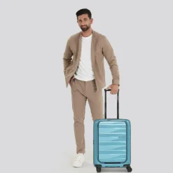 Bergpfeil Travel 4 Rollen Kabinentrolley 55 cm Laptopfach mit Dehnfalte