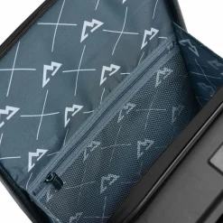 Bergpfeil Hartgepäck Kabinengepäck|4-Rollen Kabinentrolleys<Travel 4 Rollen Kabinentrolley 55 cm Laptopfach mit Dehnfalte black night metallic