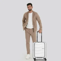 Bergpfeil Travel 4 Rollen Kabinentrolley 55 cm Laptopfach mit Dehnfalte