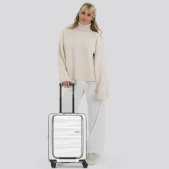 Bergpfeil Travel 4 Rollen Kabinentrolley 55 cm Laptopfach mit Dehnfalte