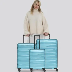 Bergpfeil Travel 4-Rollen Kofferset 3-tlg. mit Dehnfalte