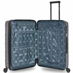 Hot Bergpfeil Travel 4-Rollen Kofferset 3-tlg. mit Dehnfalte arctic silver metallic