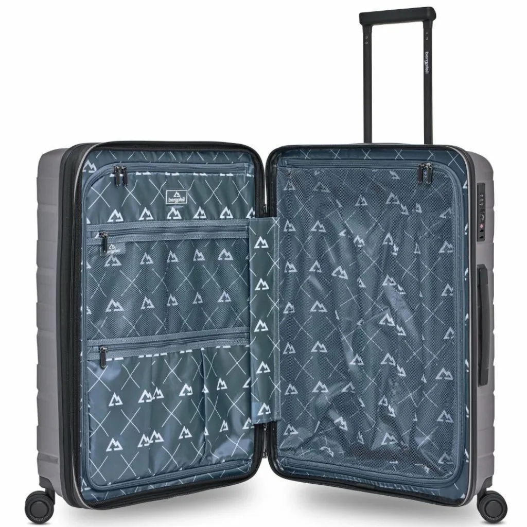 Hot Bergpfeil Travel 4-Rollen Kofferset 3-tlg. mit Dehnfalte arctic silver metallic