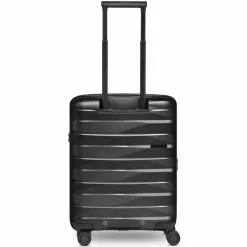 Outlet Bergpfeil Travel 4-Rollen Kabinentrolley S 55 cm mit Dehnfalte black night metallic