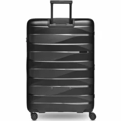 Bergpfeil Hartgepäck|4-Rollen Koffer<Travel 4-Rollen Trolley L 75 cm mit Dehnfalte black night metallic