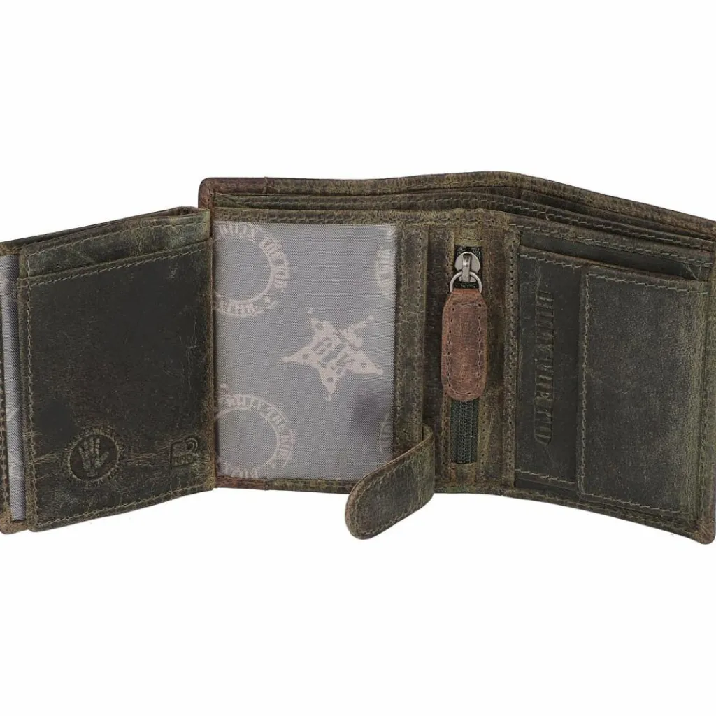 Herren Billy the Kid Hunter Geldbörse RFID Leder 8 cm