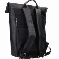 Bogner Rolltop-Rucksäcke|Lederrucksäcke<Jasper Anton Rucksack Leder 46 cm Laptopfach black
