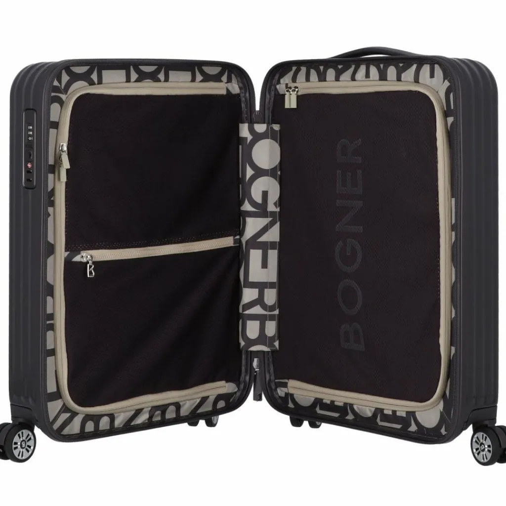 Clearance Bogner Piz 4 Rollen Kabinentrolley 55 cm darkgrey