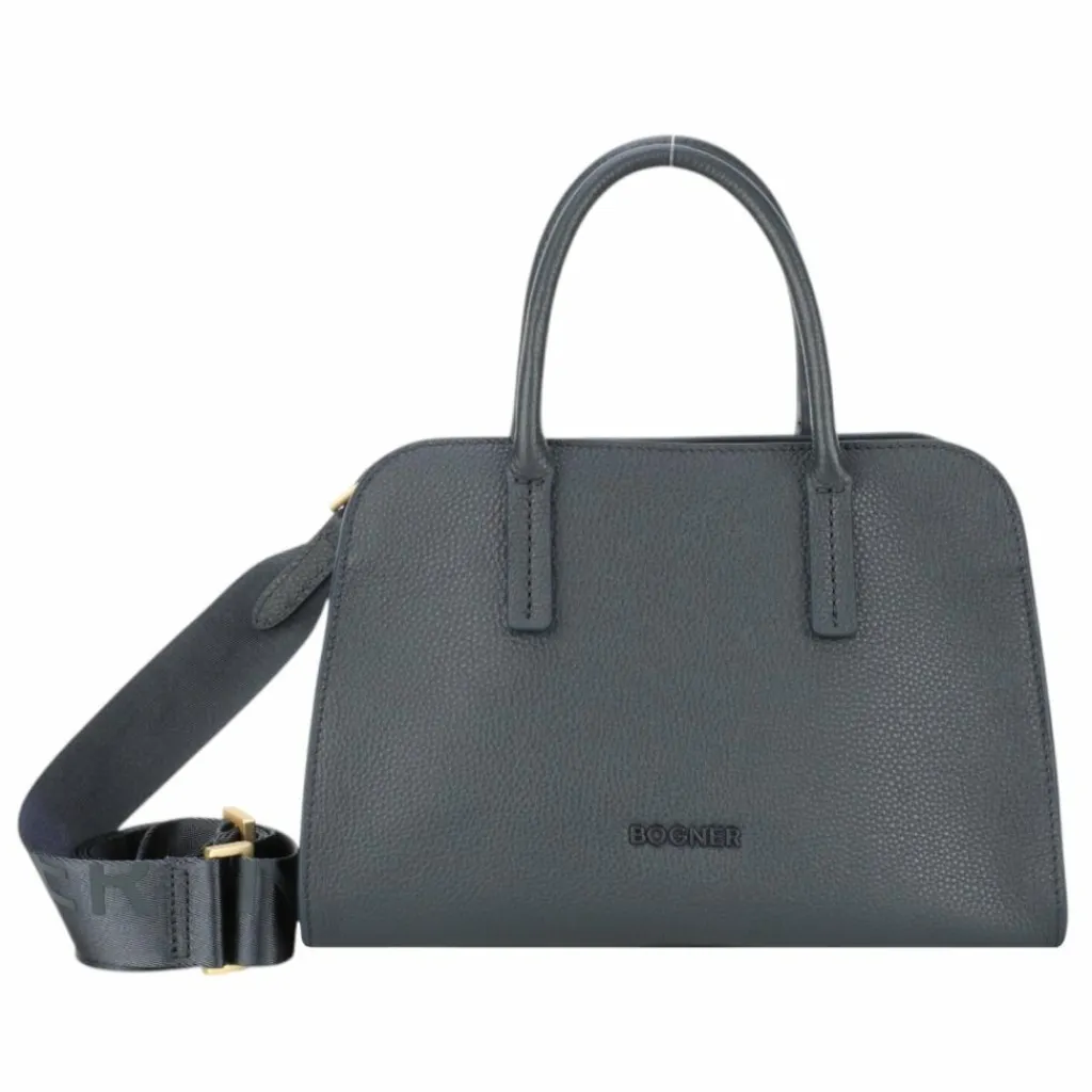 Bogner Henkeltaschen<Pontresina Tonina Handtasche Leder 28 cm darkblue