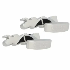 Boss Manschettenknöpfe<B- Manschettenknöpfe Edelstahl 2,5 cm silver