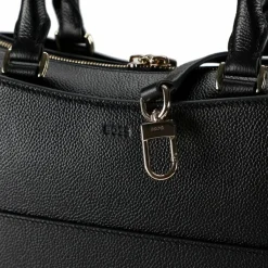 Boss Henkeltaschen<B-Icon Handtasche Leder 38 cm Laptopfach black