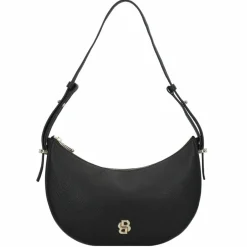 Boss Henkeltaschen|Schultertaschen<B-Icon Schultertasche S Leder 28 cm black